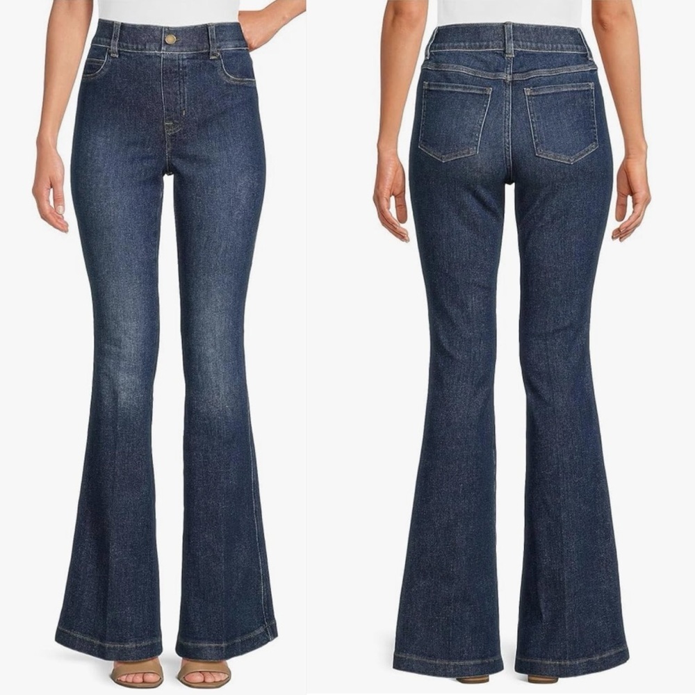SPANX Every Wear Flare Jeans in Authentic Blue